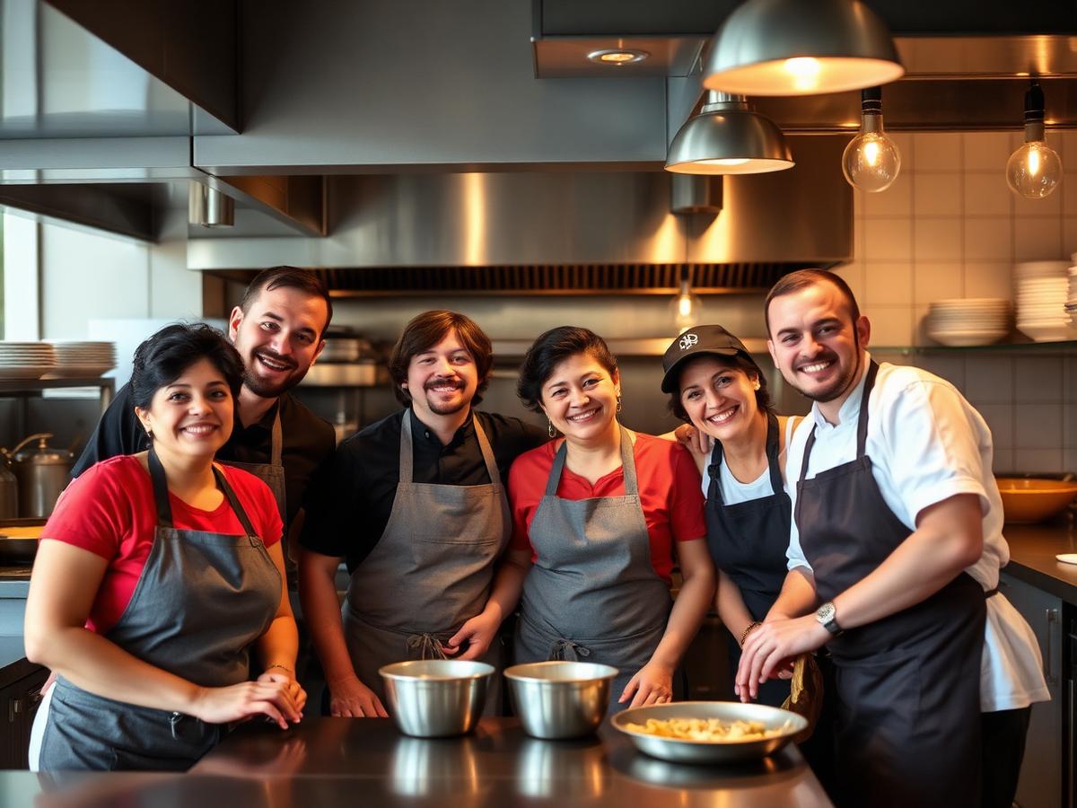 L’équipe en cuisine